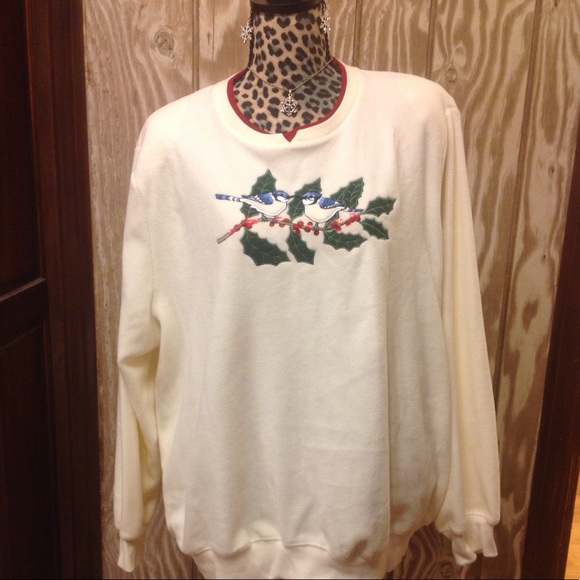 FALL TO WINTER Theme Birds & Holly Soft Snuggly FLEECE SALE! Brand NEW! 2X 3X 4X - Picture 8 of 8